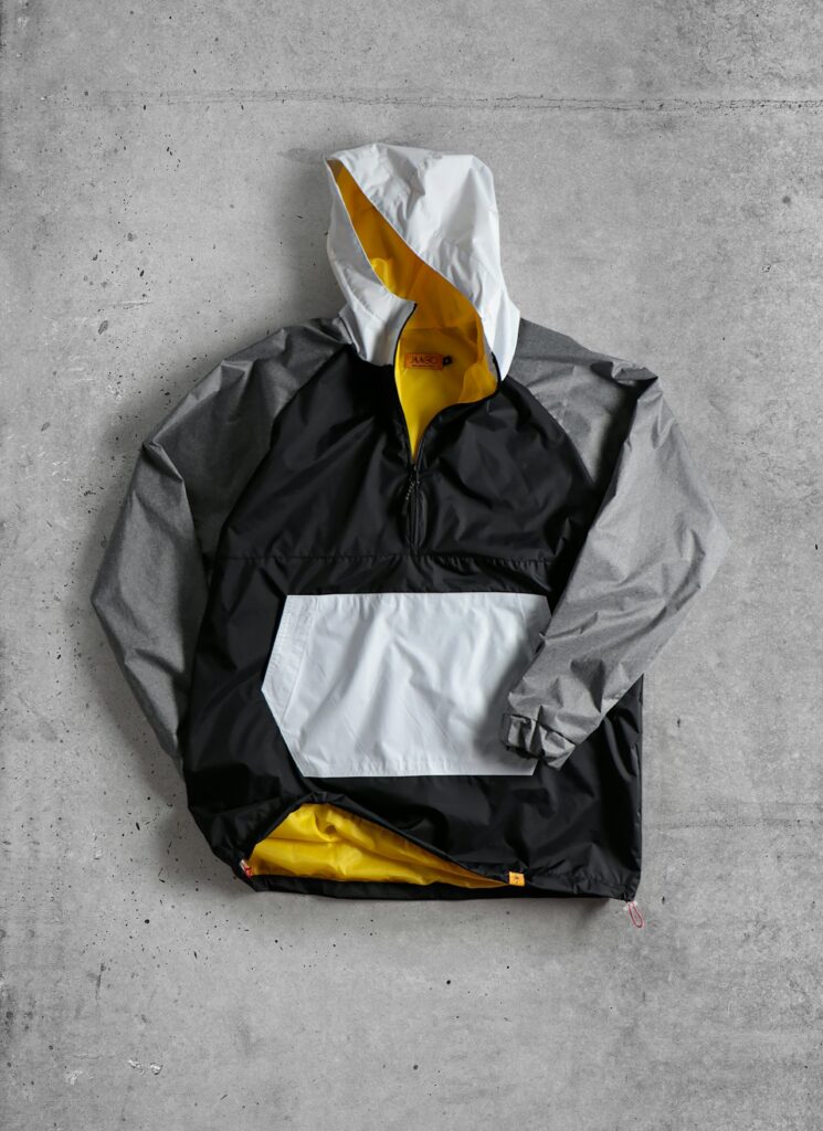 Monochrome Nylon Windbreaker